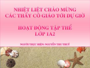 Hoạt động tập thể - Thi giải đố về đồ vật