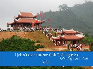 Lịch sử địa phương tỉnh Thái nguyên
