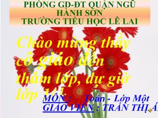 Toán - Phép cộng trong phạm vi 5