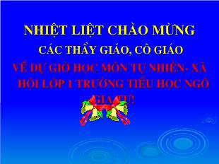 Tự nhiên xã hội - Cây hoa