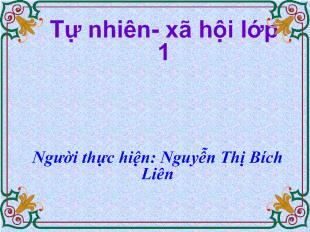 Tự nhiên xã hội - Trời nắng, trời mưa