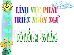 Bài giảng Mầm non Lớp Nhà trẻ - Chuyện: Thỏ ngoan - Nguyễn Thị Hồng Thúy