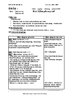 Giáo án Tin học Lớp 4 - Năm học 2008-2009 - Trịnh Thị Thu Hương