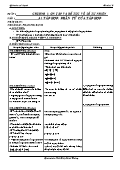 Bài giảng lớp 6 môn Số học - Tiết 1 - Bài 1: Tập hợp. Phần tử của tập hợp (tiết 3)