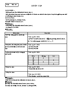 Bài giảng lớp 6 môn Số học - Tiết 22: Luyện tập