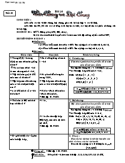 Bài giảng lớp 6 môn Số học - Tiết 30 - Bài 16: Ước chung và bội chung