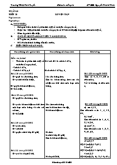 Bài giảng lớp 6 môn Số học - Tuần 10 - Tiết 28: Luyện tập