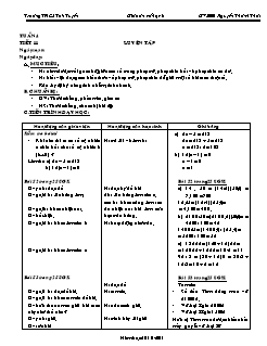 Bài giảng lớp 6 môn Số học - Tuần 4 - Tiết 11: Luyện tập