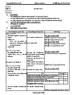 Bài giảng lớp 6 môn Số học - Tuần 9 - Tiết 26: Luyện tập