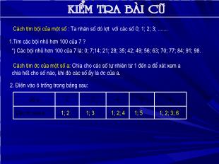 Bài giảng lớp 6 môn toán - Bài 14: Số nguyên tố. Hợp số. Bảng số nguyên tố