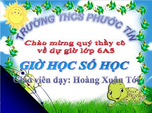 Bài giảng lớp 6 môn toán - Tiết 20 - Bài 12: Dấu hiệu chia hết cho 3, cho 9