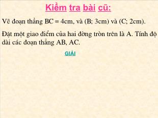 Bài giảng lớp 6 môn toán - Tiết 26: Tam giác