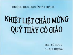 Bài giảng lớp 6 môn toán - Tiết 70 - Bài 2: Phân số bằng nhau