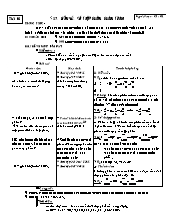 Bài giảng môn Đại lớp 6 - Tiết 90 - Bài 13: Hỗn số. số thập phân. phần trăm