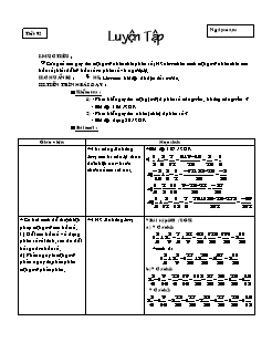 Bài giảng môn Đại lớp 6 - Tiết 92 - Luyện tập