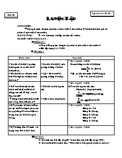 Bài giảng môn Đại lớp 6 - Tiết 96 - Luyện tập