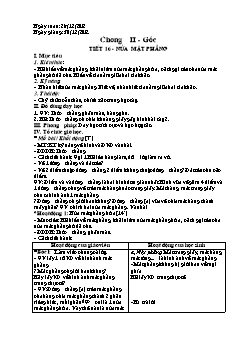 Bài giảng môn Hình học lớp 6 - Tiết 16 - Nửa mặt phẳng