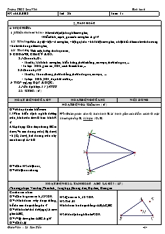 Bài giảng môn Hình học lớp 6 - Tiết 26 - Tuần 31 - Bài 9: Tam giác