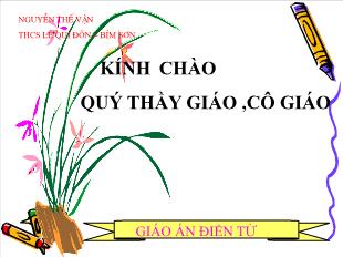 Bài giảng môn Hình học lớp 7 - Đơn thức đồng dạng