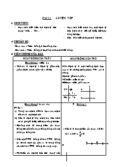 Bài giảng môn Hình học lớp 7 - Tiết 13: Luyện tập