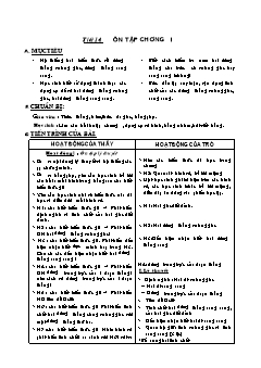 Bài giảng môn Hình học lớp 7 - Tiết 14: Ôn tập chương I