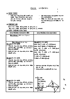 Bài giảng môn Hình học lớp 7 - Tiết 34: Luyện tập 2