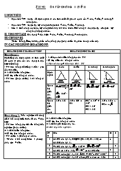 Bài giảng môn Hình học lớp 7 - Tiết 46: Ôn tập chương II (tiết 02)