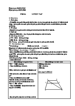 Bài giảng môn Hình học lớp 8 - Tiết 41: Luyện tập