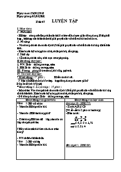 Bài giảng môn Hình học lớp 8 - Tiết 47: Luyện tập