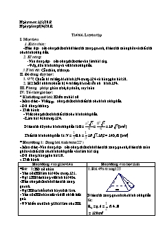 Bài giảng môn Hình học lớp 8 - Tiết 66: Luyện tập