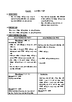 Bài giảng môn Hình học lớp 9 - Tiết 09: Luyện tập