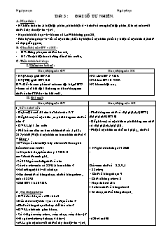 Bài giảng môn Số học lớp 6 - Tiết 3 : Ghi số tự nhiên