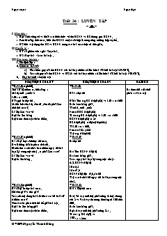 Bài giảng môn Số học lớp 6 - Tiết 36 : Luyện tập