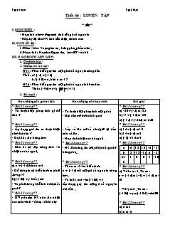 Bài giảng môn Số học lớp 6 - Tiết 46 : Luyện tập