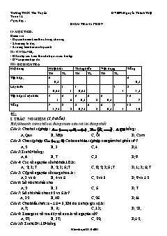 Bài giảng môn Số học lớp 6 - Tuần 13 - Kiểm tra 45 phút