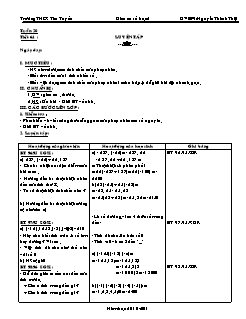 Bài giảng môn Số học lớp 6 - Tuần 20 - Tiết 64 : Luyện tập