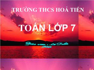 Bài giảng môn Toán lớp 7 - Bài 4: Đơn thức đồng dạng (tiếp theo)