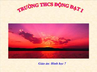 Bài giảng môn toán lớp 7 - Bài 5 - Tiết 55: Tính chất tia phân giác của góc