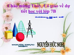 Bài giảng môn toán lớp 7 - Tiết 15: Làm tròn số (tiết 3)