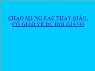 Bài giảng môn toán lớp 7 - Tiết 31 : Mặt phẳng toạ độ (tiếp theo)