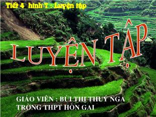 Bài giảng môn toán lớp 7 - Tiết 4 - Luyện tập