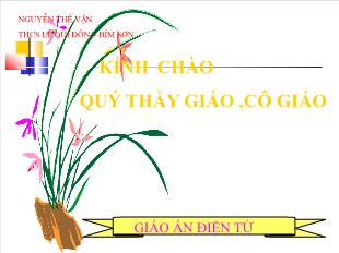 Bài giảng môn Toán lớp 7 - Trường hợp bằng nhau thứ hai của tam giác (c.g.c) (tiếp theo)