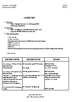 Bài giảng môn Toán lớp 7 - Tuần 8 - Tiết 16: Luyện tập