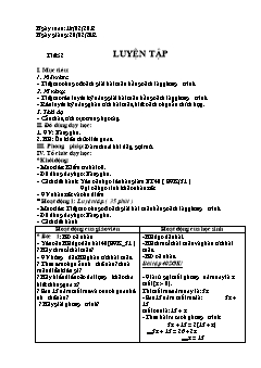 Bài giảng môn toán lớp 8 - Tiết 52: Luyện tập