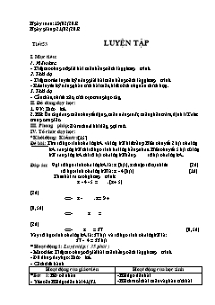 Bài giảng môn toán lớp 8 - Tiết 53: Luyện tập