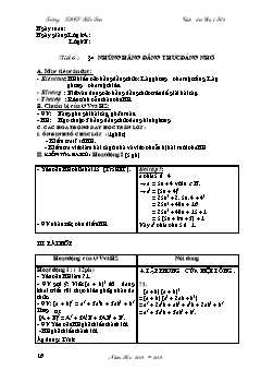 Bài giảng môn toán lớp 8 - Tiết 6 : Bài 4: Những hằng đẳng thức đáng nhớ