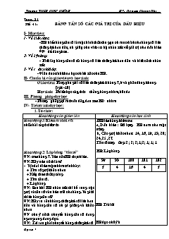 Bài giảng môn Đại số lớp 7 - Nguyên Hoàng Nhi - Tuần: 21 - Tiết 43: Bảng tần số các giá trị của dấu hiệu