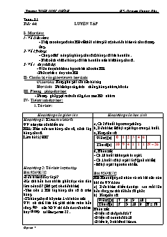 Bài giảng môn Đại số lớp 7 - Nguyên Hoàng Nhi - Tuần: 21 - Tiết 44: Luyện tập