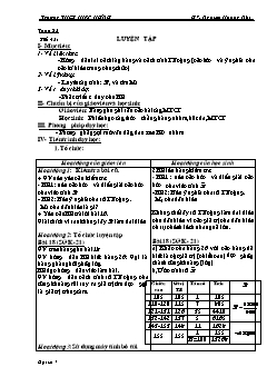 Bài giảng môn Đại số lớp 7 - Nguyên Hoàng Nhi - Tuần 23 - Tiết 48: Luyện tập