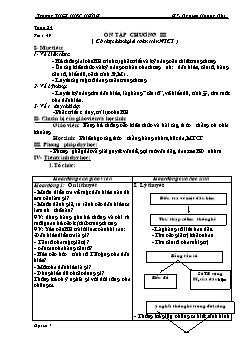 Bài giảng môn Đại số lớp 7 - Nguyên Hoàng Nhi - Tuần 24 - Tiết 49: Ôn tập chương III